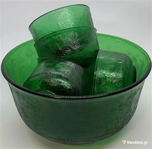  set mpol 7 tm. Arcoroc "Sierra" emerald green France 60'-70'.