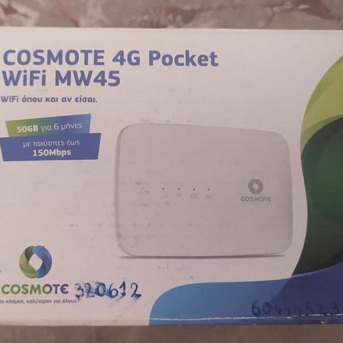 Cosmote 4G Pocket WiFi MW45 Alcatel like new