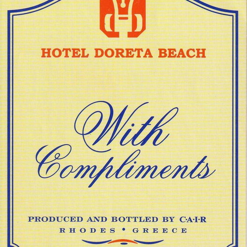 Vintage 4 wine labels of Cair Rhodes company 1960 used