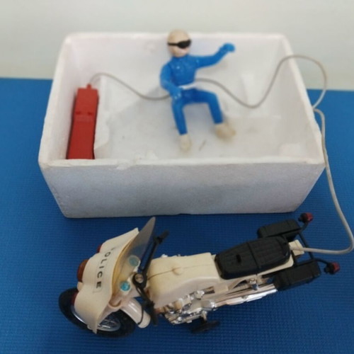 Moto Police vintage toy Lyra used Greek made