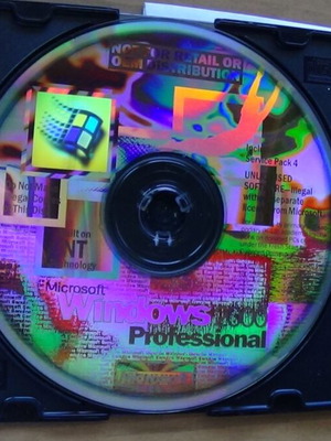 Windows 2000 Professional Sp4 σαν καινούργιο, αυθεντικό CD εγκατάστασης
