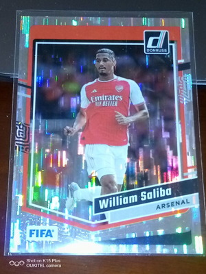 Κάρτα William Saliba 2023-24 Panini Donruss Soccer Silver σαν καινούργιο
