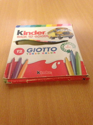 Kinder Back To School Giotto Vintage Marker Set used