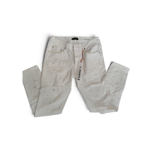 Purple Jeans white pants