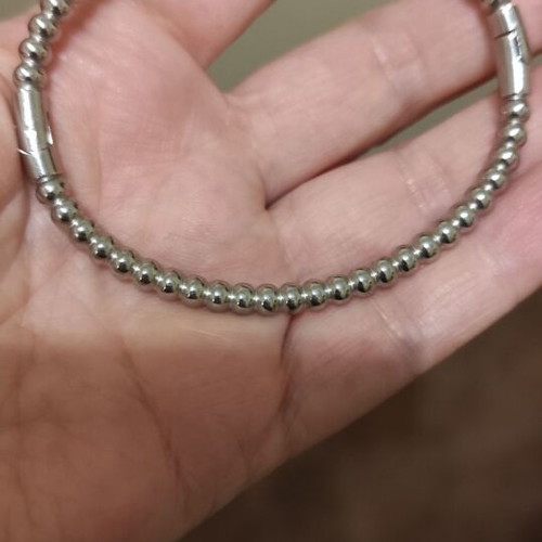Silver bracelet made of stainless steel new