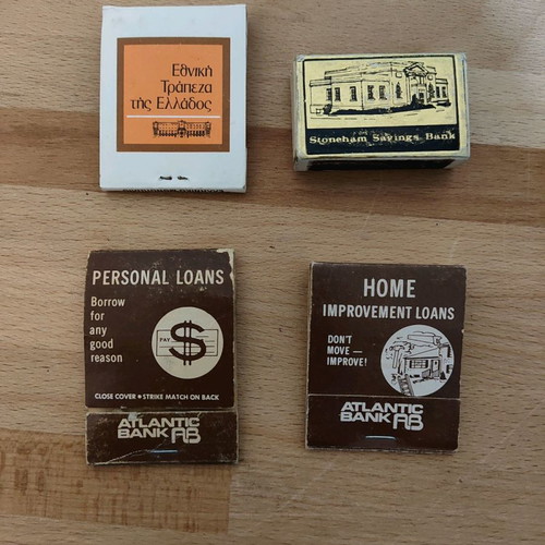 Matchboxes used, pack "Banks"