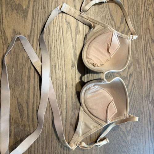 Sielei Beige Push Up Multifunctional Bra like new with removable pads