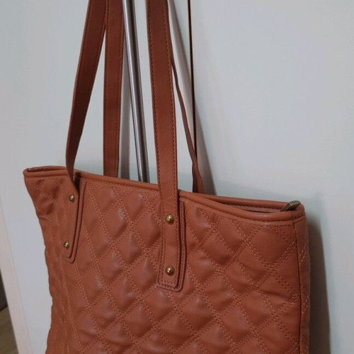 Nora's Quilted Shoulder Bag Light Brown Like New