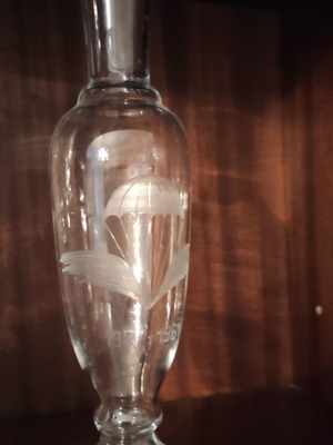 Bohemian Crystal Vase Excellent Handmade Like New