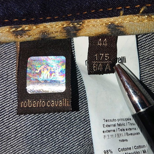 Roberto Cavalli jeans like new, dark blue, sizes S and M