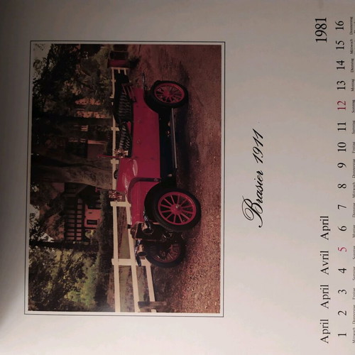 Oldies '81 calendar like new with 12 antique cars from 1981