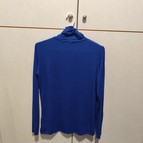 Blue turtleneck blouse like new made of viscose