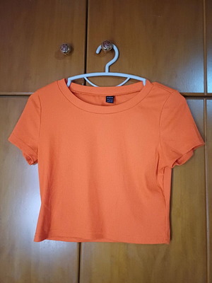 Shein orange top size Large like new