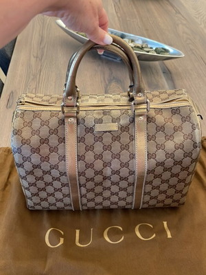 Gucci Joy Boston handbag used, gold metallic