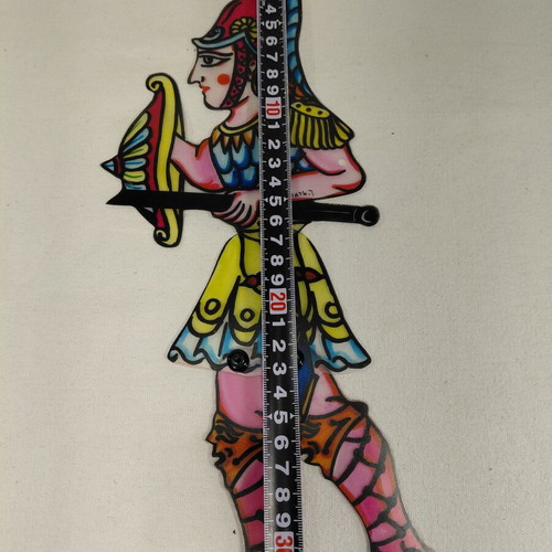 Megas Alexandros Karagiozis Shadow Theatre Figure used