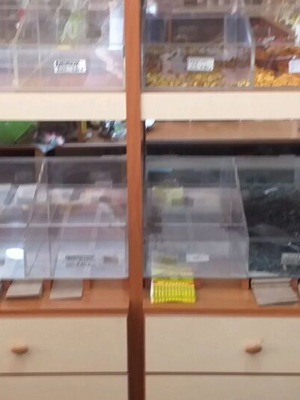 Professional shelf like new with drawer, cabinet, and mirror