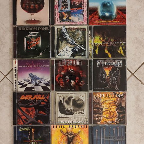 Heavy Metal CD collection, 23 albums