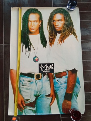 Milli Vanilli poster new, 92x62 cm