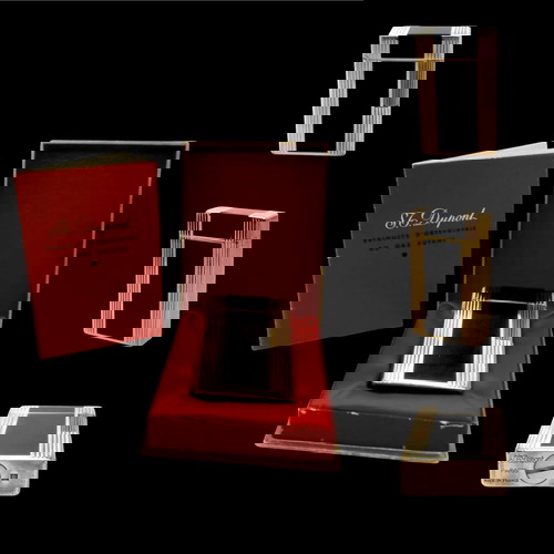 Dupont vintage αναπτήρας σαν καινούργιος, συλλεκτικός 1970s με κινέζικη λάκα