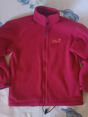 Jack Wolfskin fleece used, kids size 140, red