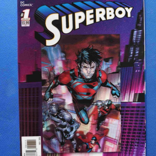 Futures End Superboy 7 3-D Motion Cover used