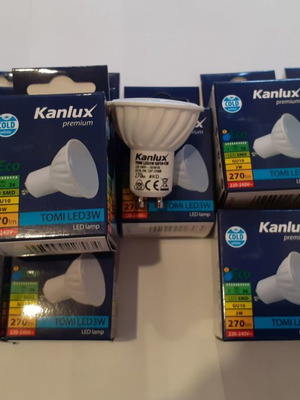 Spot LED GU10 3watt ψυχρό λευκό πακέτο 10 καινούργια