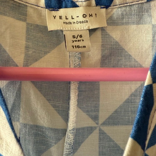 Yell Oh! girls' romper shorts size 5 years like new