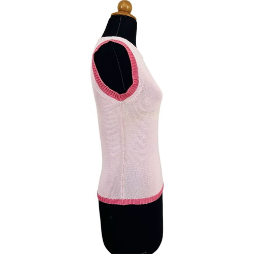 Blumarine Blugirl pink sleeveless knit top used