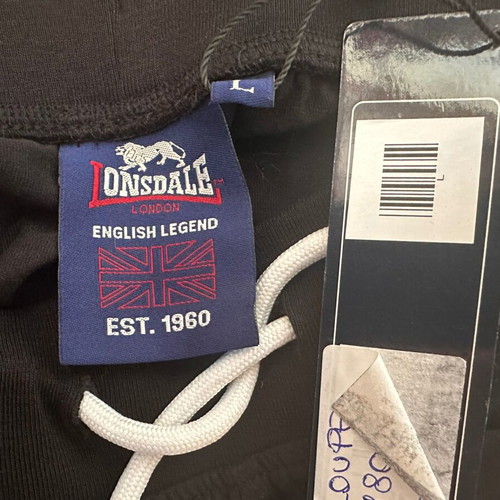 Lonsdale shorts new, cotton, size L, black