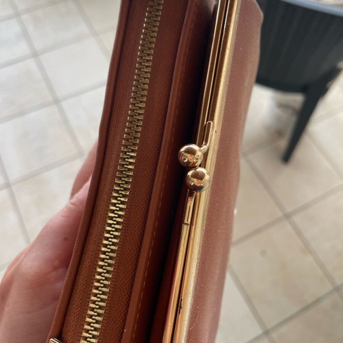 Wallet brown new with strap