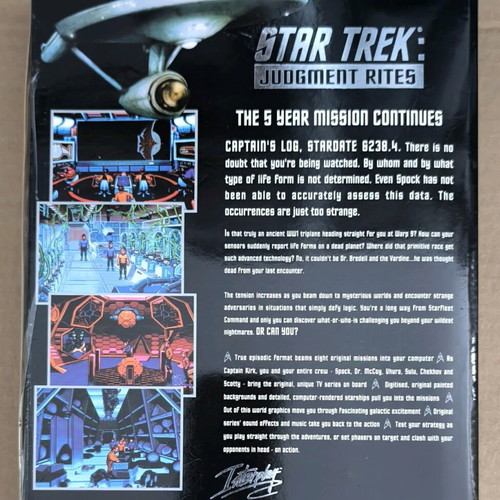Star Trek Judgment Rites PC like new, complete box
