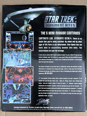 Star Trek Judgment Rites PC like new, complete box