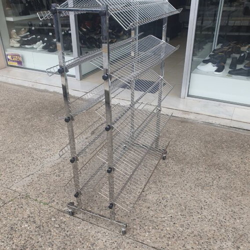 Metal Shoe Racks used, capacity 50 pairs