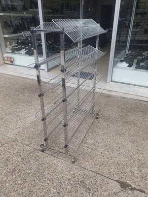 Metal Shoe Racks used, capacity 50 pairs