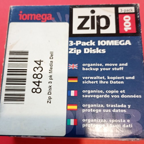 Iomega Zip 100MB disks used, pack of 2 with cases