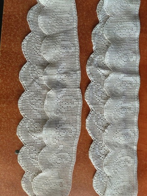 Lace for sleeping pillows new, hand-crocheted