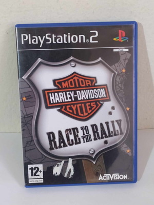 Harley Davidson Race To The Rally παιχνίδι PS2 ελαφρώς μεταχειρισμένο, complete