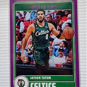 2023-24 Panini-NBA Hoops Basketball Jayson Tatum Purple Tribute #287