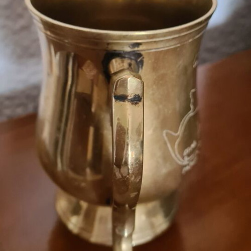 Cup with engraved Cyprus used