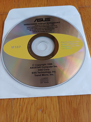 Asus CD ROM 440BX/440ZX AGPset Motherboard like new