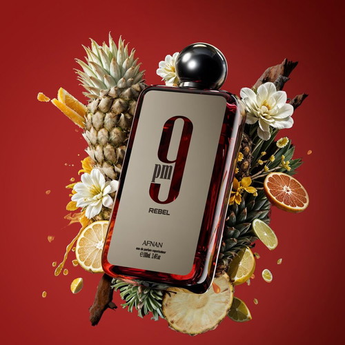 9pm Rebel Eau de Parfum 100 ml like new with pineapple scent