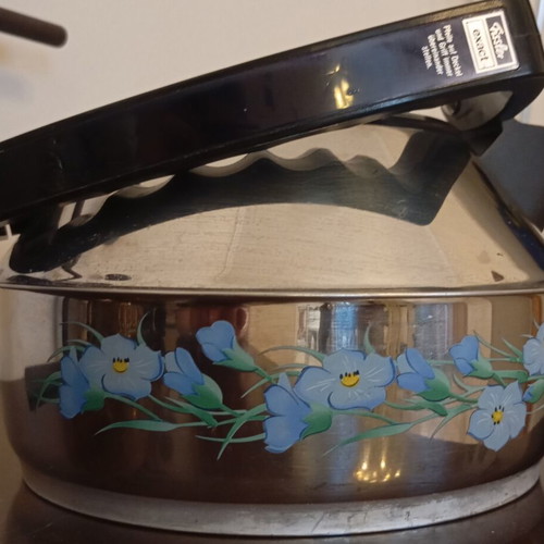 Fissler Blue Dream teapot like new with blue flower design