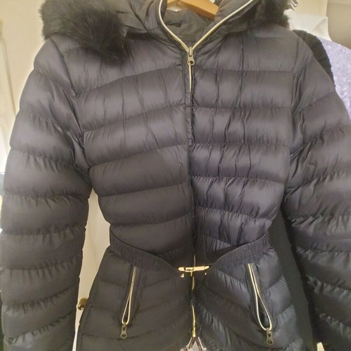 Firetrap parka jacket new, black, size S