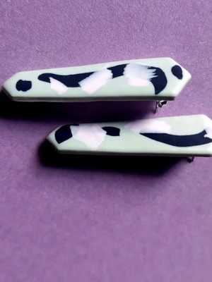 Handmade polymer clay earrings new with stainless steel stud
