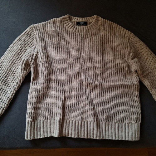 Bershka chenille sweater like new, brown, size L