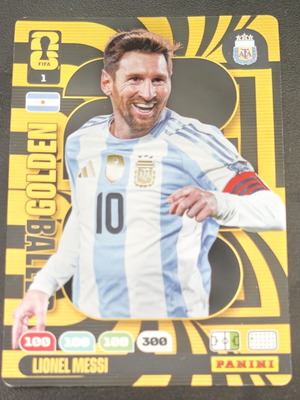 Lionel Messi Golden Baller αυτοκόλλητο σαν καινούργιο, 1 τεμάχιο
