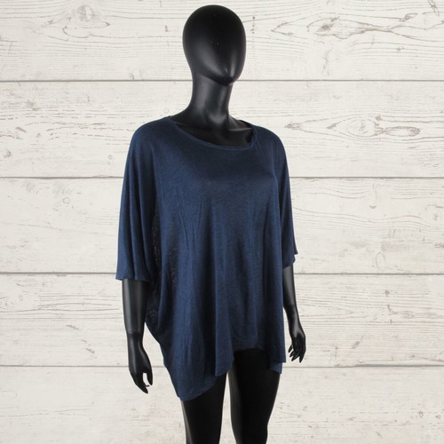 Acne women's top XS blue linen like new