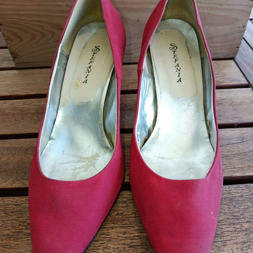 Stefania pumps used, red, size 40, thin heel