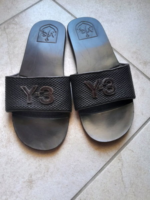 Adidas Y-3 παντόφλες μεταχειρισμένες, δερμάτινες, νούμερο 39, καφέ