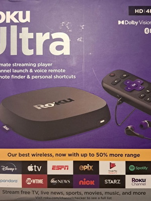 Roku Ultra streaming box σαν καινούργιο